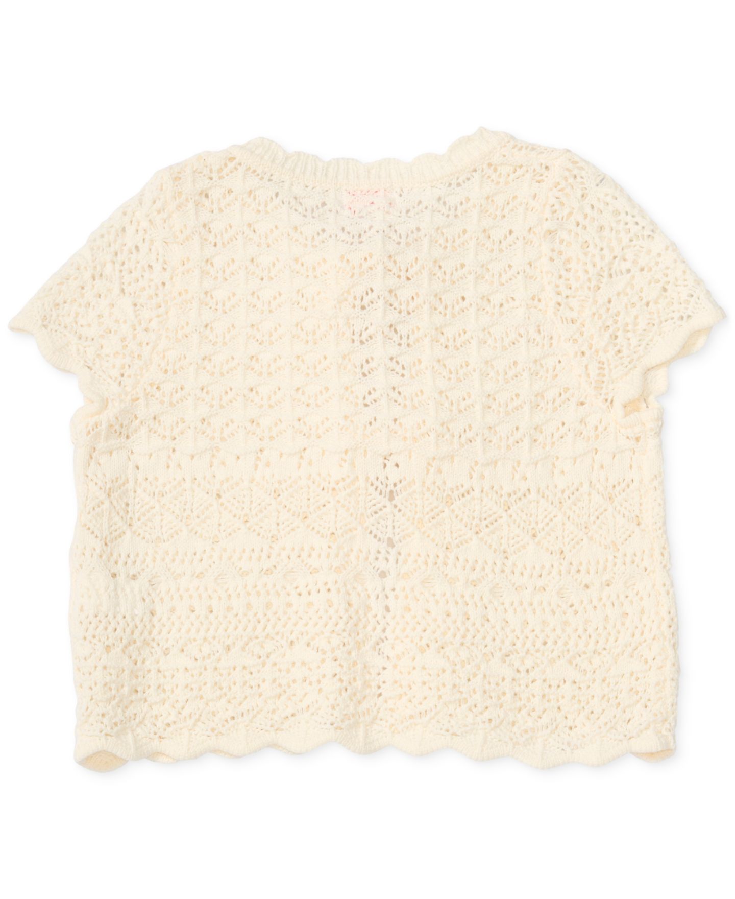 Топ CeCe Short-Sleeve Shrug для девочек, цвет: Кокосовое молоко — фото 2