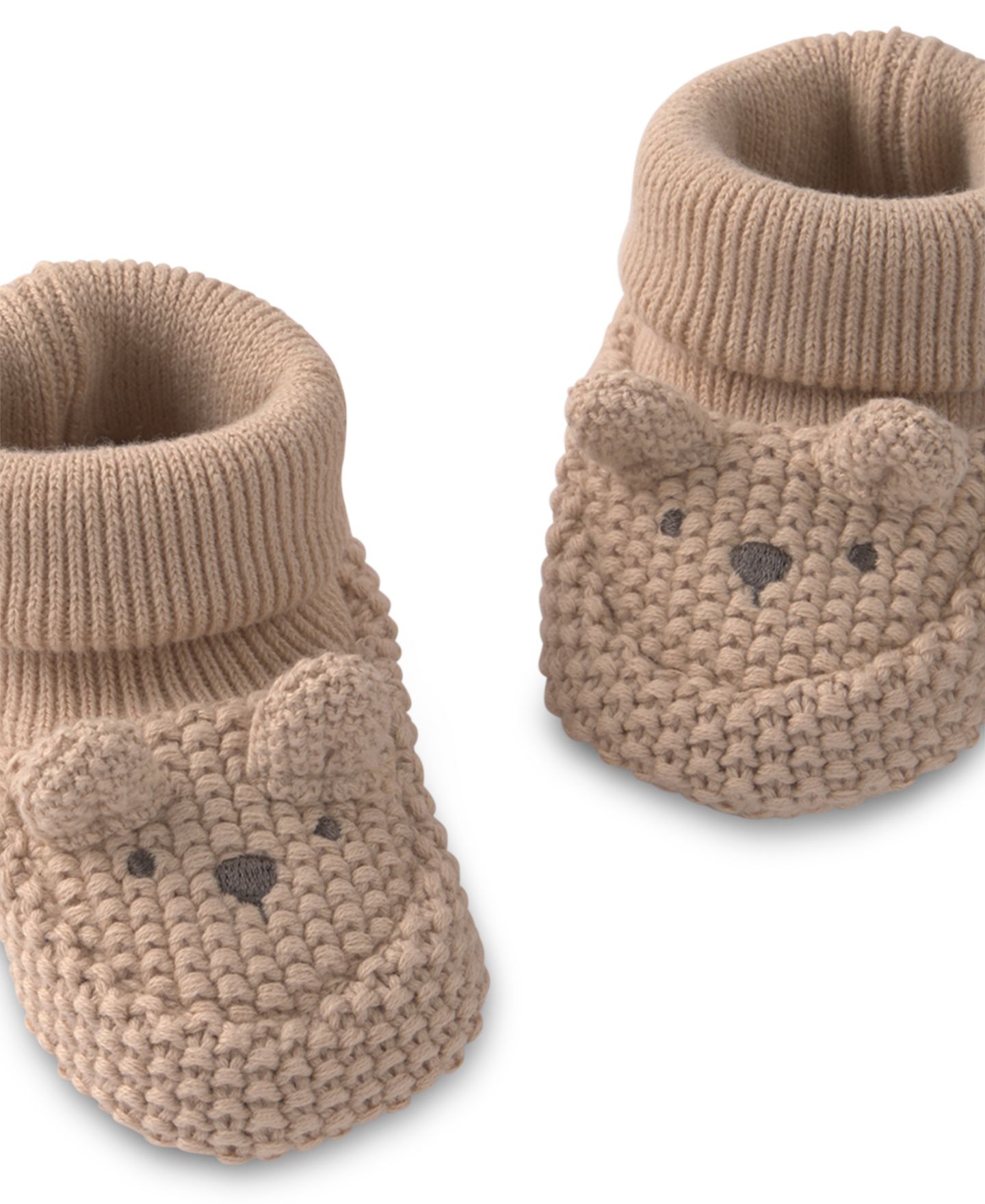 Пинетки Carter's Bear Baby Booties для малышей, цвет: Рыжевато-коричневый — фото 2