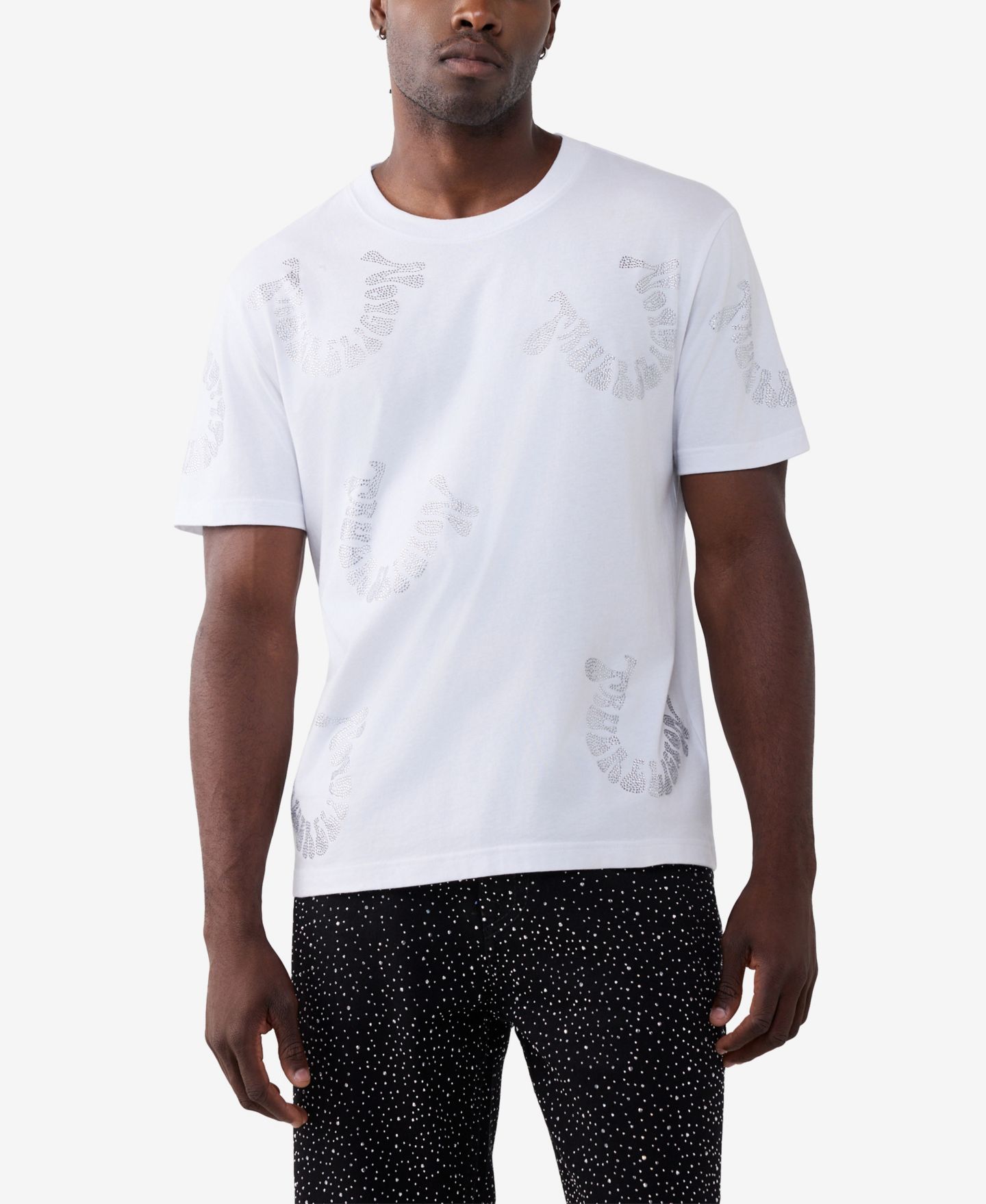 Мужская футболка True Religion Regular-Fit, цвет: Оптический белый — фото 1