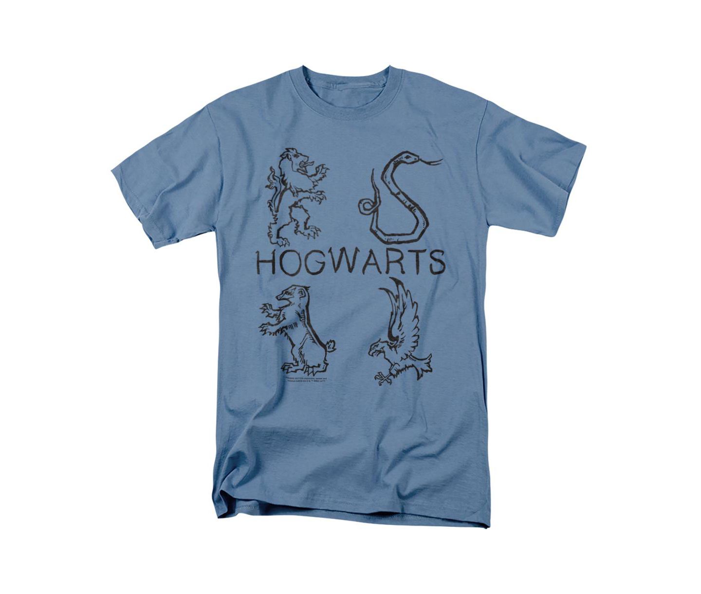 Мужская футболка Harry Potter Big & Tall Literary Crests, цвет: Синий — фото 1