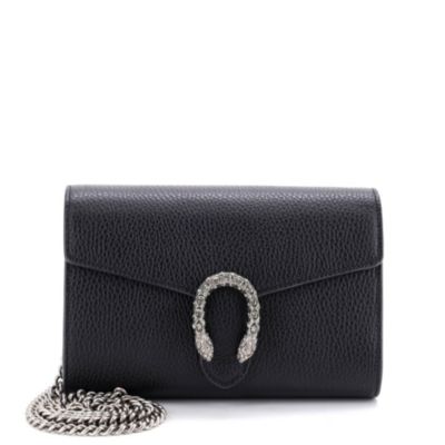 Small Dionysus Chain Wallet Leather with Embellished Detail