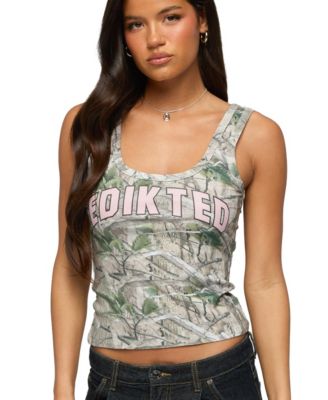 Women's Girly Ribbed Tank Top