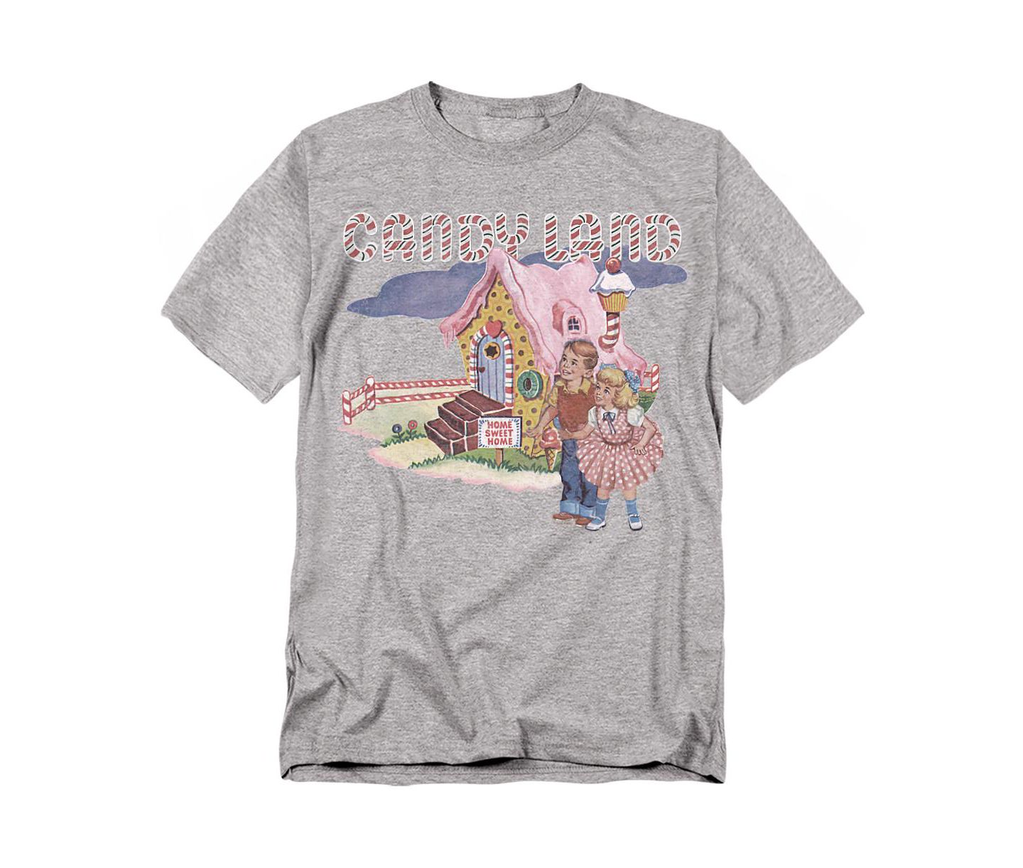 Мужская футболка Hasbro+ + Candy Land Cotton, цвет: Меланжевый — фото 1