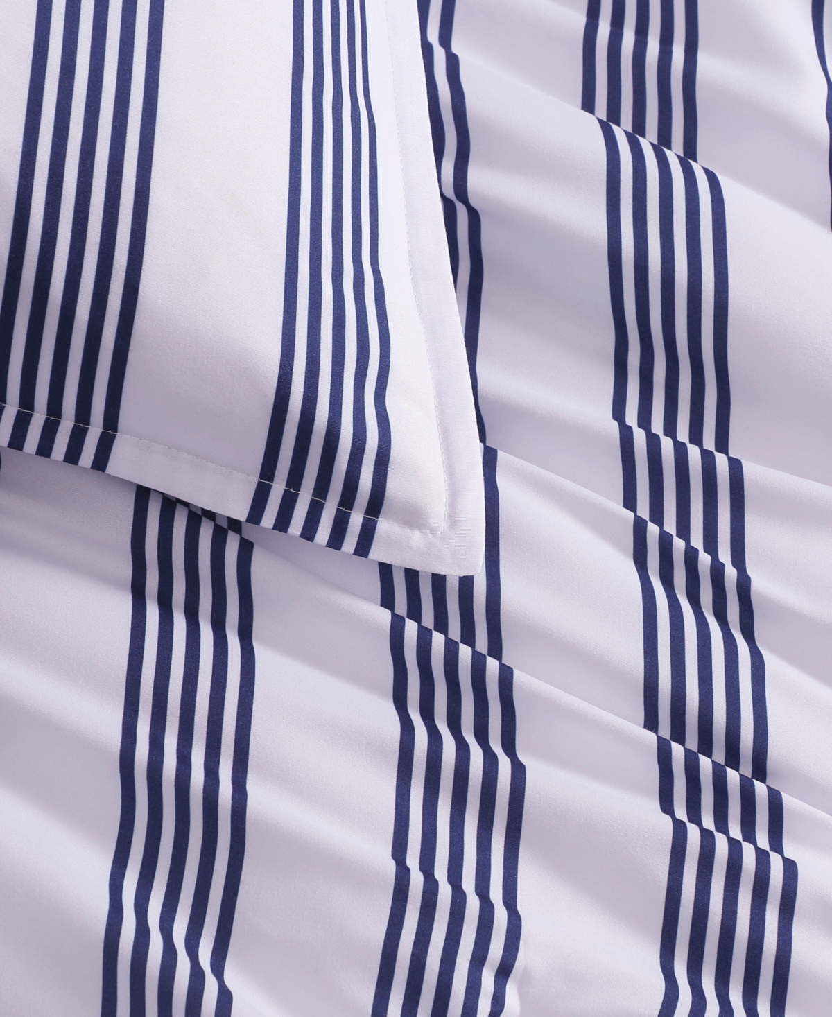 Tommy Hilfiger Campus Stripe Washed Microfiber -Pc. Comforter Set