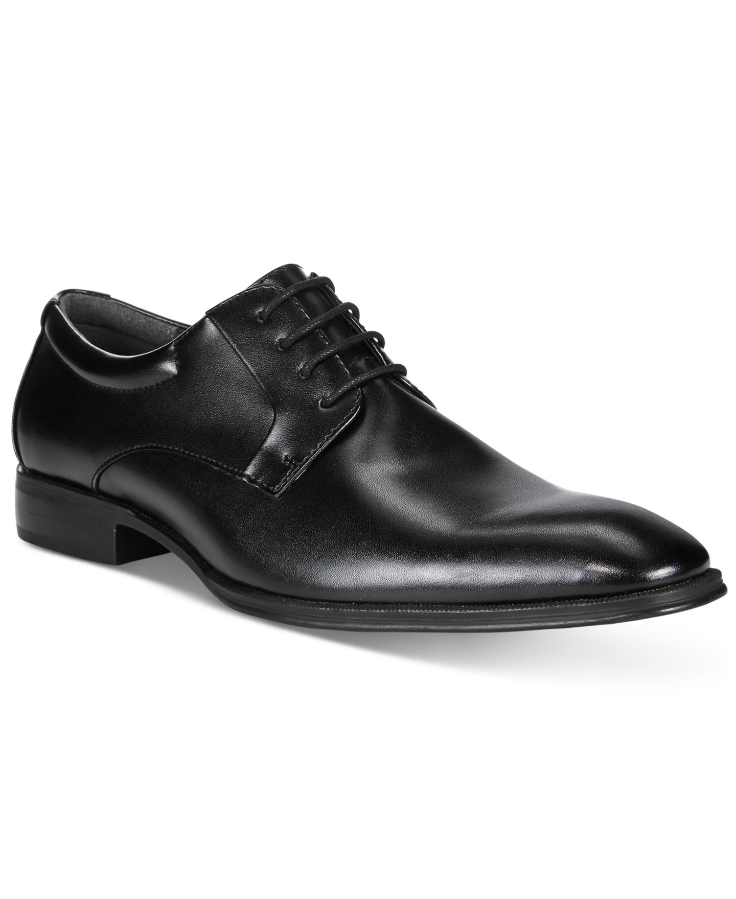 Обувь Alfani Men's Andrew Plain-Toe Dress Shoes, цвет: Чёрный — фото 1