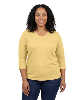 Women's Within Perfect Three-Quarter Sleeve V-Neck Tee