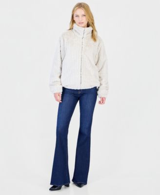 Women's Faux Fur Funnel Neck Jacket