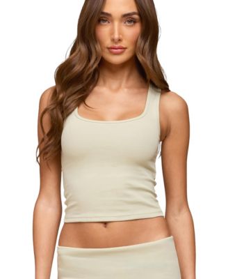Women's Linda Ribbed Scoop Neck Tank Top