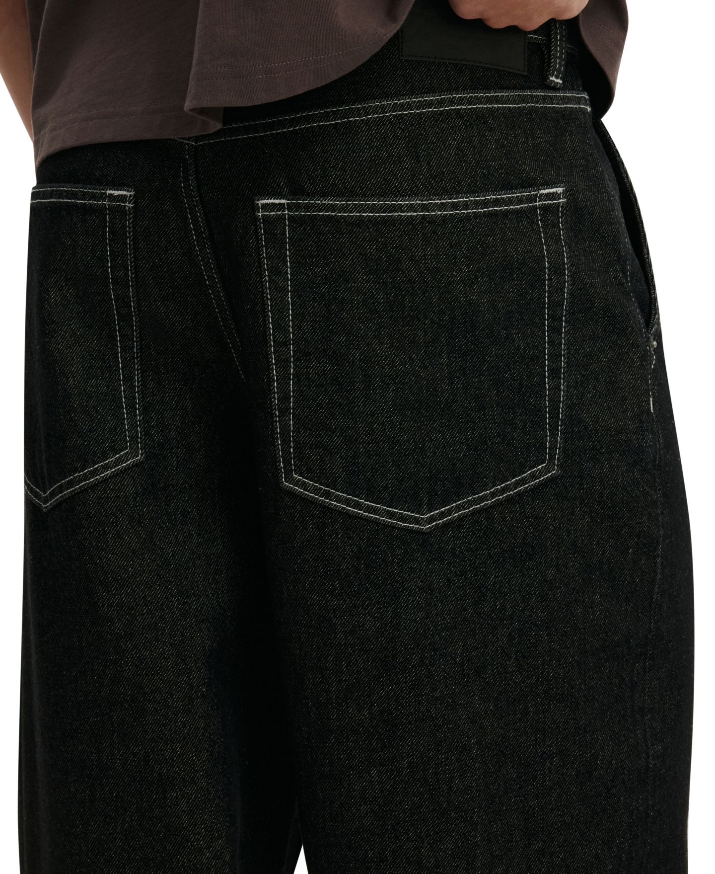 Мужские джинсы COTTON ON Baggy Skater Jean, цвет: Чёрный — фото 3