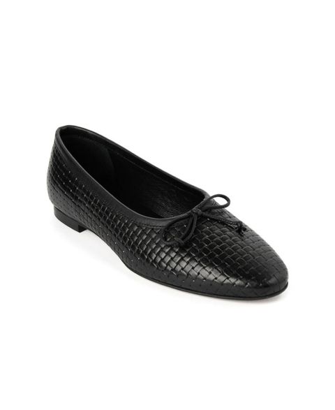 Женские балетки Menina Step Amelie Weave Ballet Flat, цвет: Чёрный