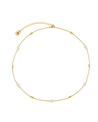 Lyra Pearl Beaded Necklace