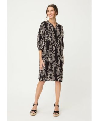 Women's Embroidered 3/4 Sleeve Dress