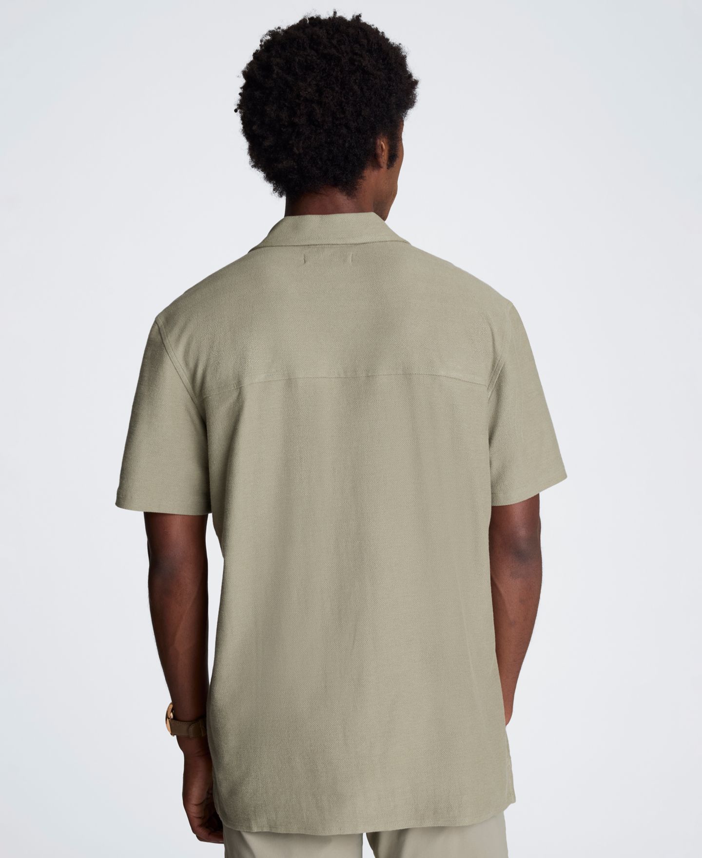 Мужская рубашка Kenneth Cole Short-Sleeve Classic-Fit, цвет: Шалфейный — фото 5