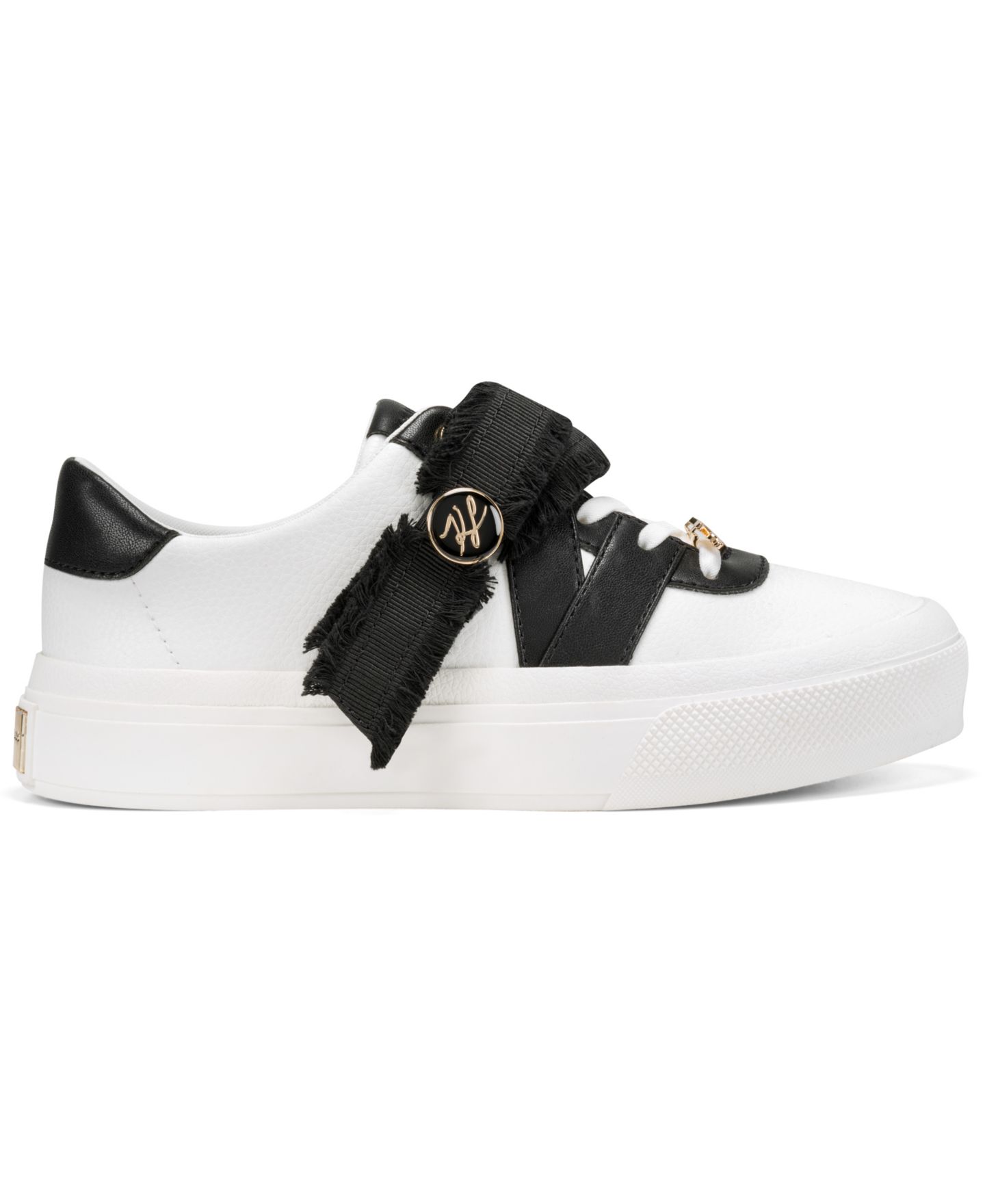 Женские кроссовки KARL LAGERFELD PARIS Greysen Lace-Up, цвет: Яркий белый / Чёрный — фото 2