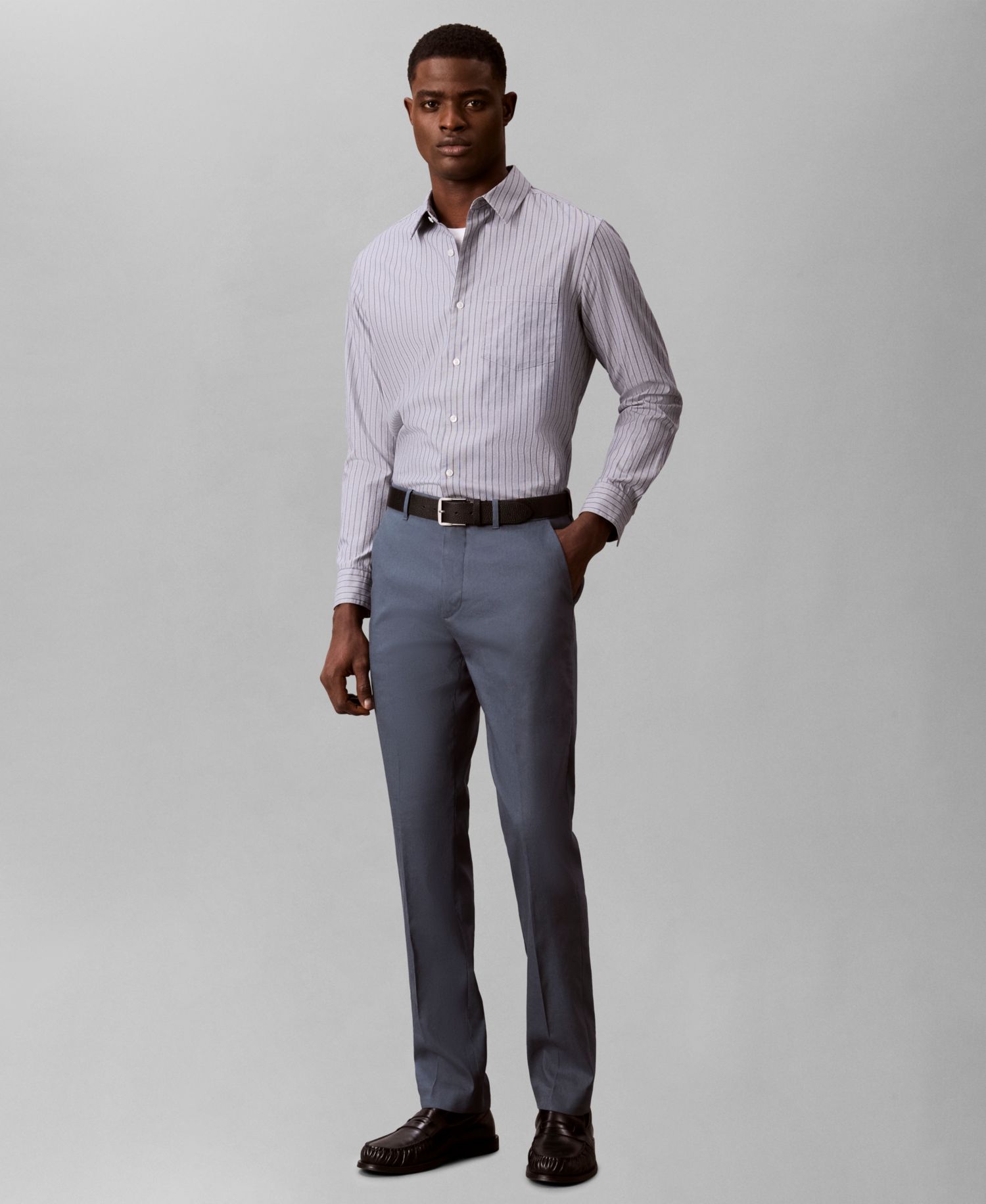 Men's Linen Blend Slim-Fit Pants