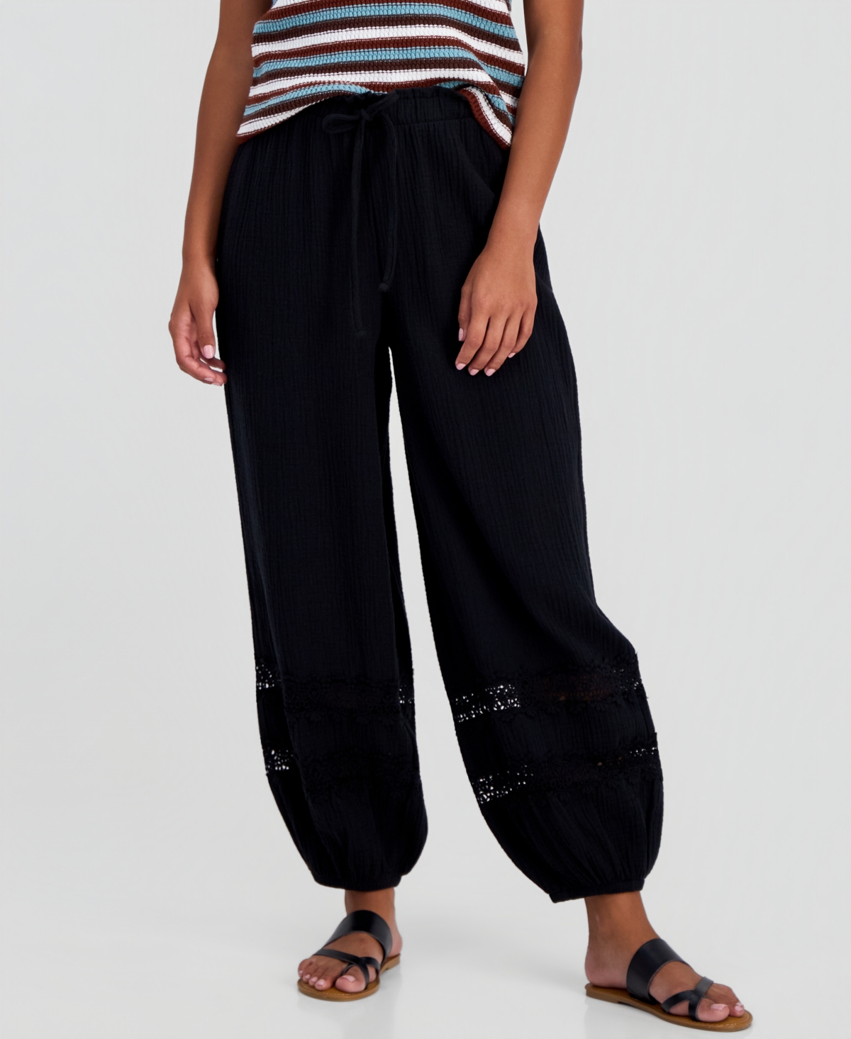 And Now This Petite Cotton Gauze Balloon Pants, Macy's Exclusive
