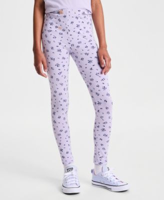 Girls' XS-XL Femme Floral-Print Leggings