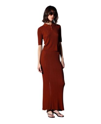 Women's Posey Textured Rope Rib Knit Skirt