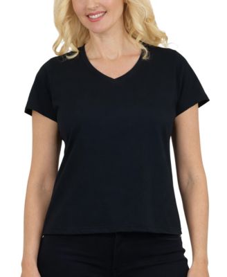 Women's Galaxy Divatee Relaxed Fit V-Neck Short Sleeve T-Shirt