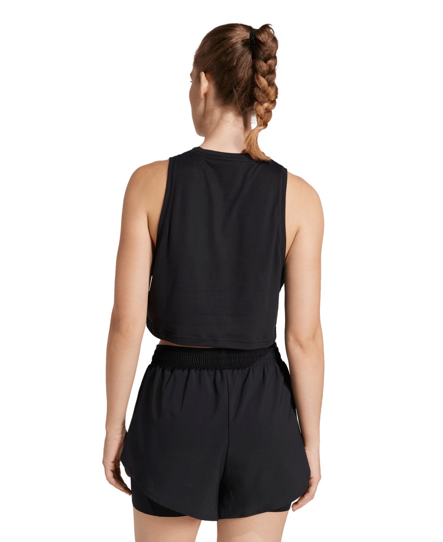 Женский топ adidas Train Essentials Boxy Workout Tank, цвет: Чёрный — фото 8