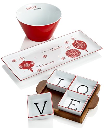 The Cellar Red Sentiments Serveware Collection, Only at Macy's