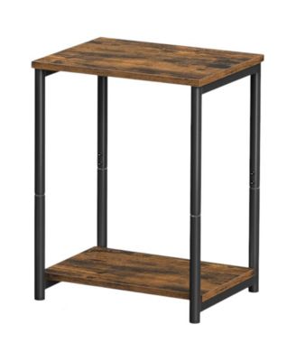 2 Tier Side Tables Set for Living Room Bedroom Storage Shelf