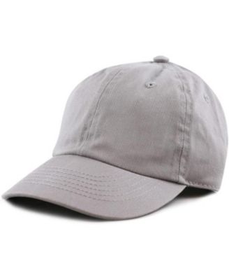 Kids Washed Low Profile Baseball Cap - Cotton and Denim, UPF 50+ Plain Sun Hat for Daily Wear