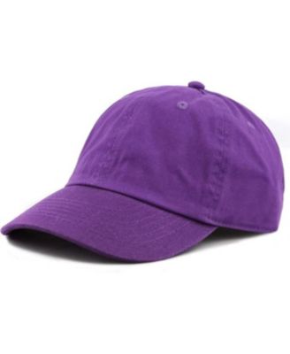 Kids Washed Low Profile Baseball Cap - Cotton and Denim, UPF 50+ Plain Sun Hat for Daily Wear