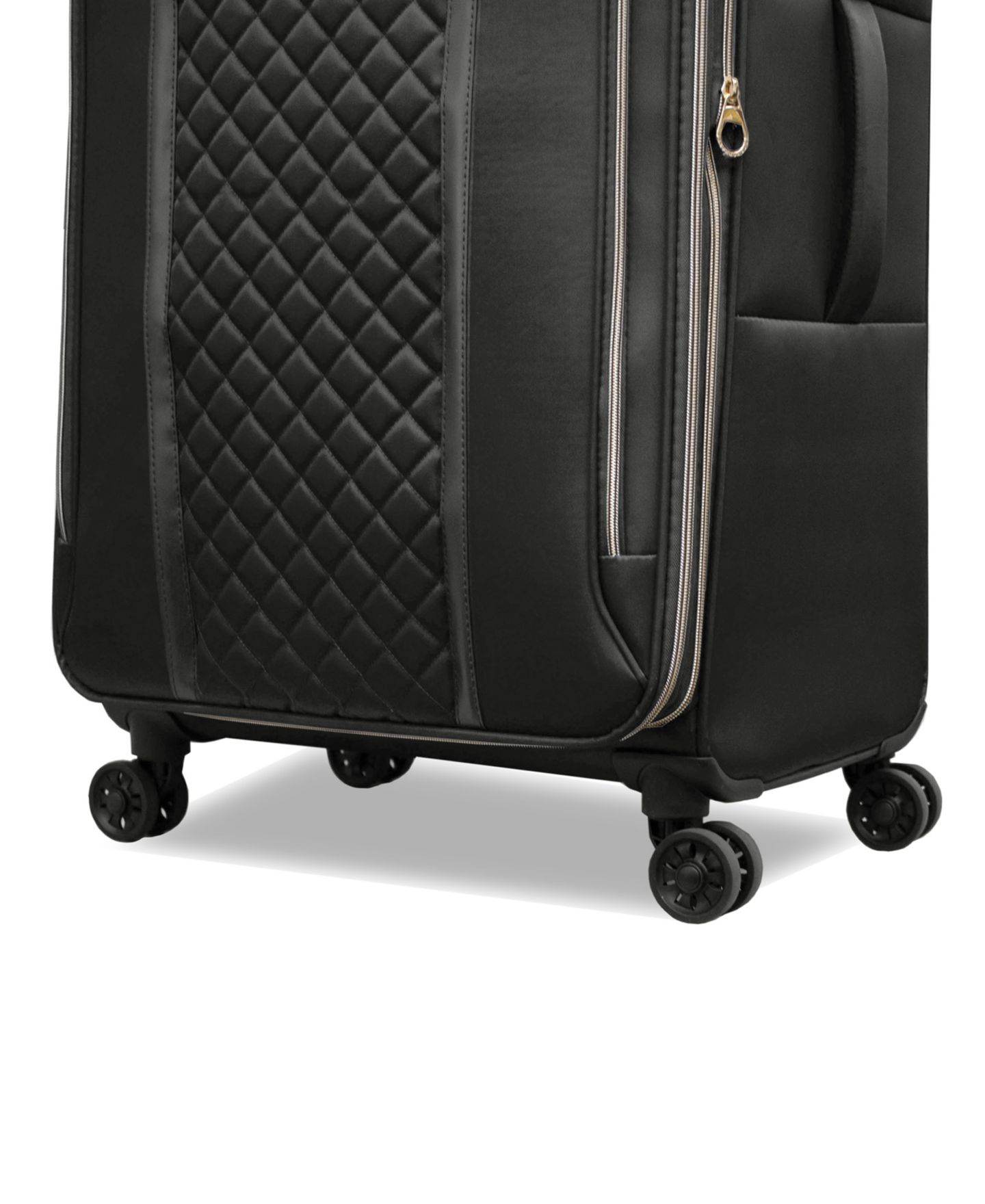 Чемоданы STELLA BLANC Sloane 3-Piece Softside Expandable Spinner Luggage Set, цвет: Чёрный — фото 6