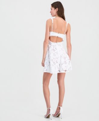 GUESS Women's Alia Lace Fit & Flare Dress - Macy's
