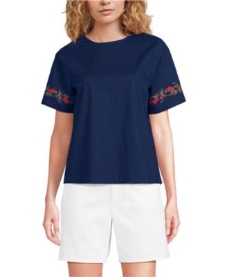 Women's Poplin Eyelet Shirt