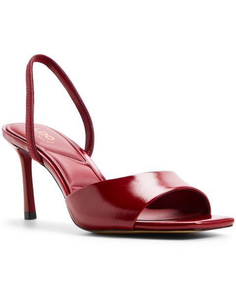 Женские сандалии ALDO Andya Slingback Dress Sandals, цвет: Тёмный красный блестящий