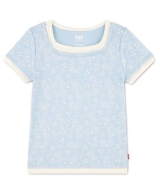 Levis Girls 7-16 Layered Short-Sleeve Top - Angel Falls 25$