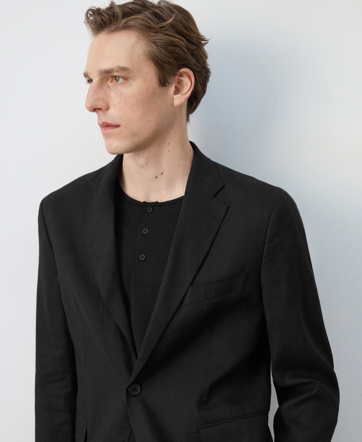 Mango Men's Slim-Fit Linen-Blend Suit Jacket