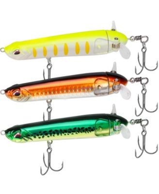 Top Water Plopper Fishing Lure BKK Hooks Surface Wobble Bait