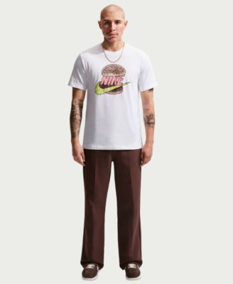 Men's Burger Graphic Crewneck T-Shirt