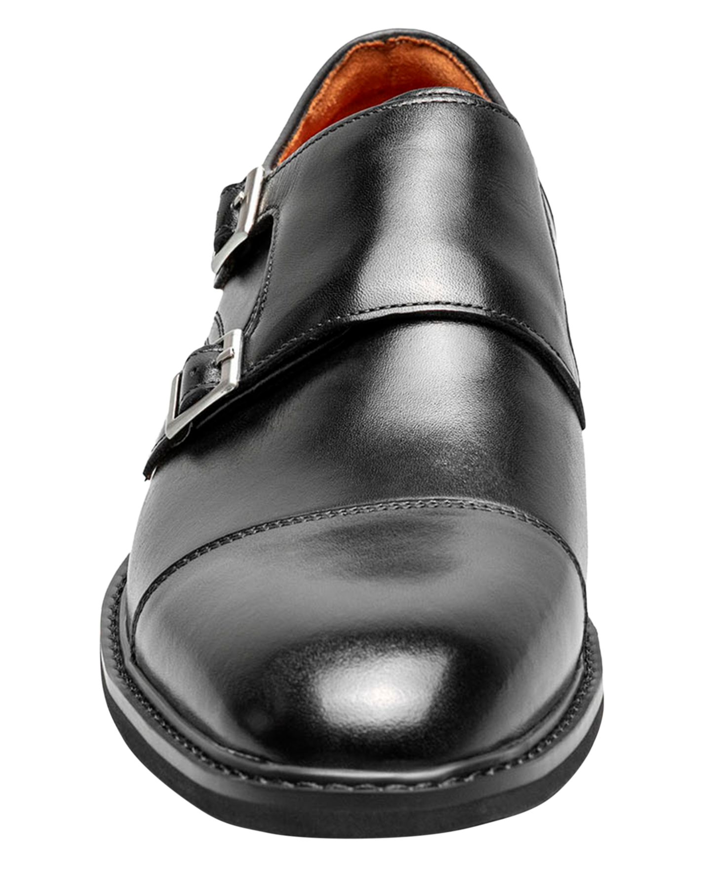 Мужские туфли Stacy Adams Boswell Cap-Toe Double Monk Strap, цвет: Чёрный — фото 8