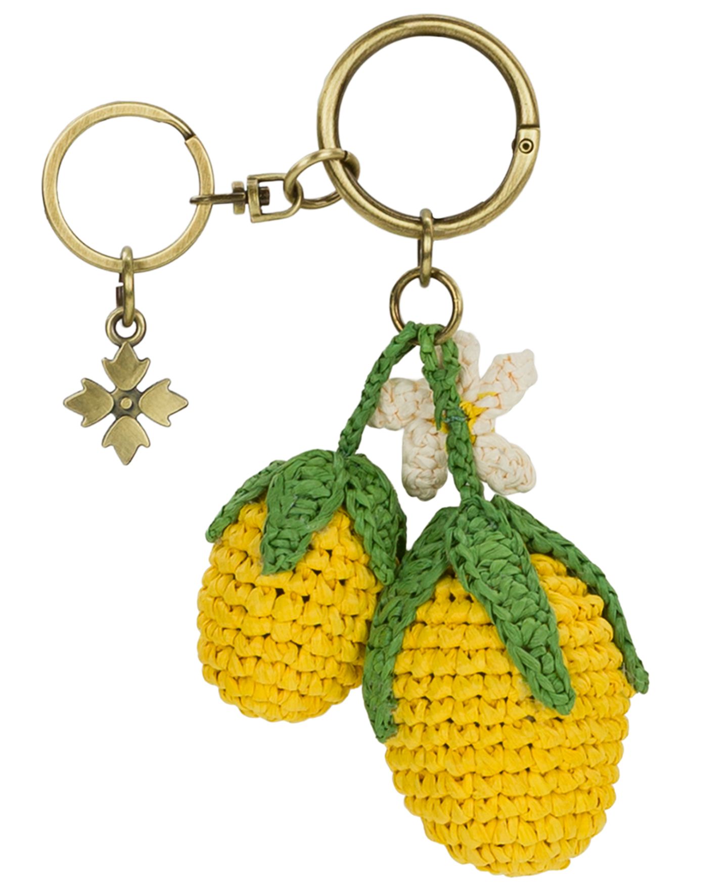 Женский брелок Patricia Nash Raffia Lemon Bag Charm, цвет: Жёлтый — фото 2