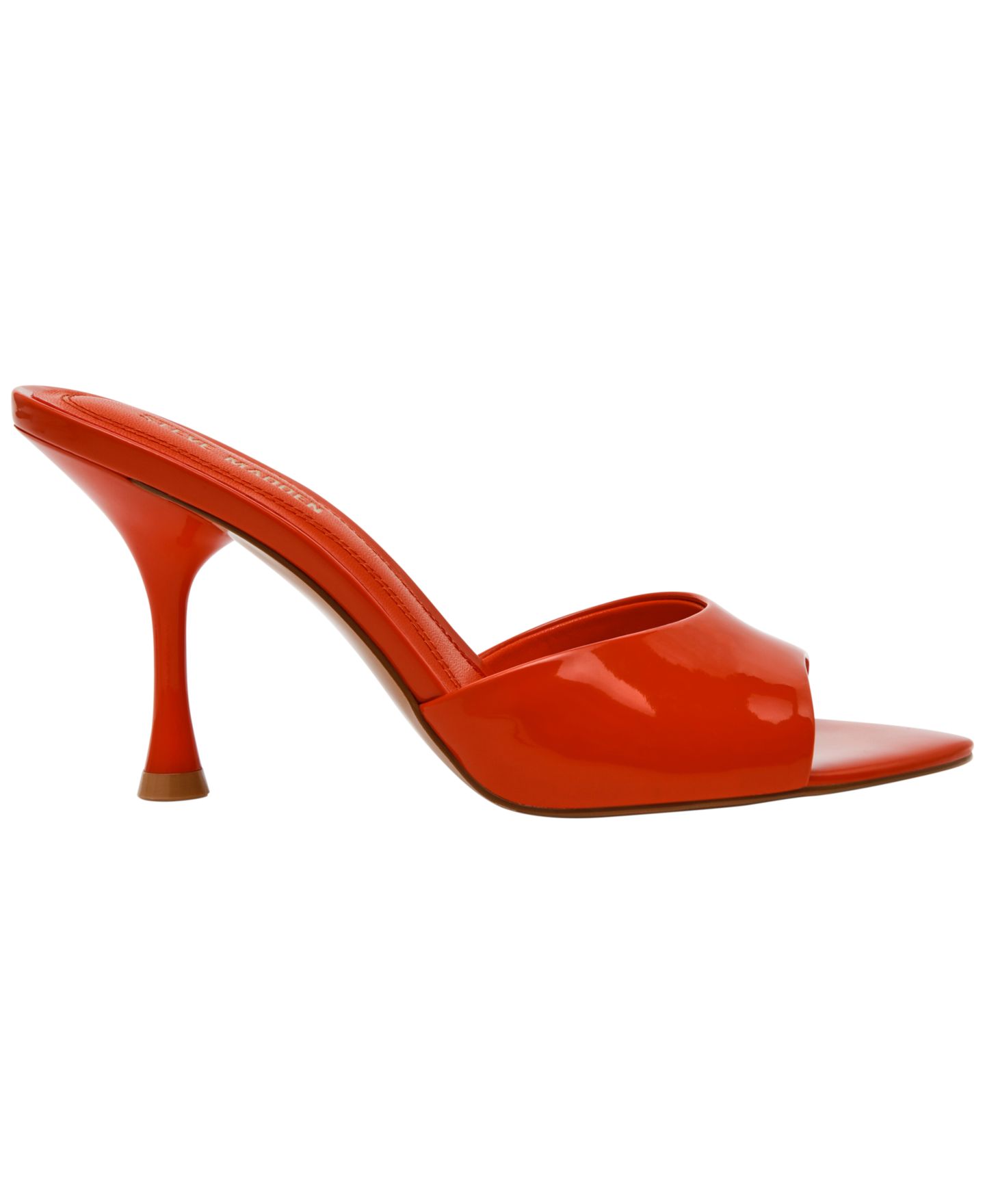 Женские сандалии Steve Madden Santi High Heel Round Toe Dress Sandals, цвет: Жемчужный лаковый — фото 2