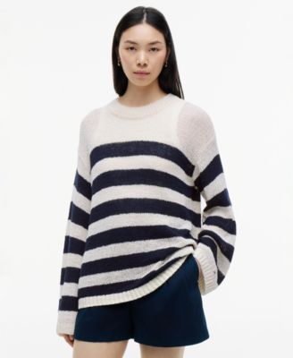 Women's Cotton Nautical Stripe Sweater