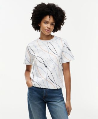 Women's Interlock Boxy Crewneck Short-Sleeve T-Shirt