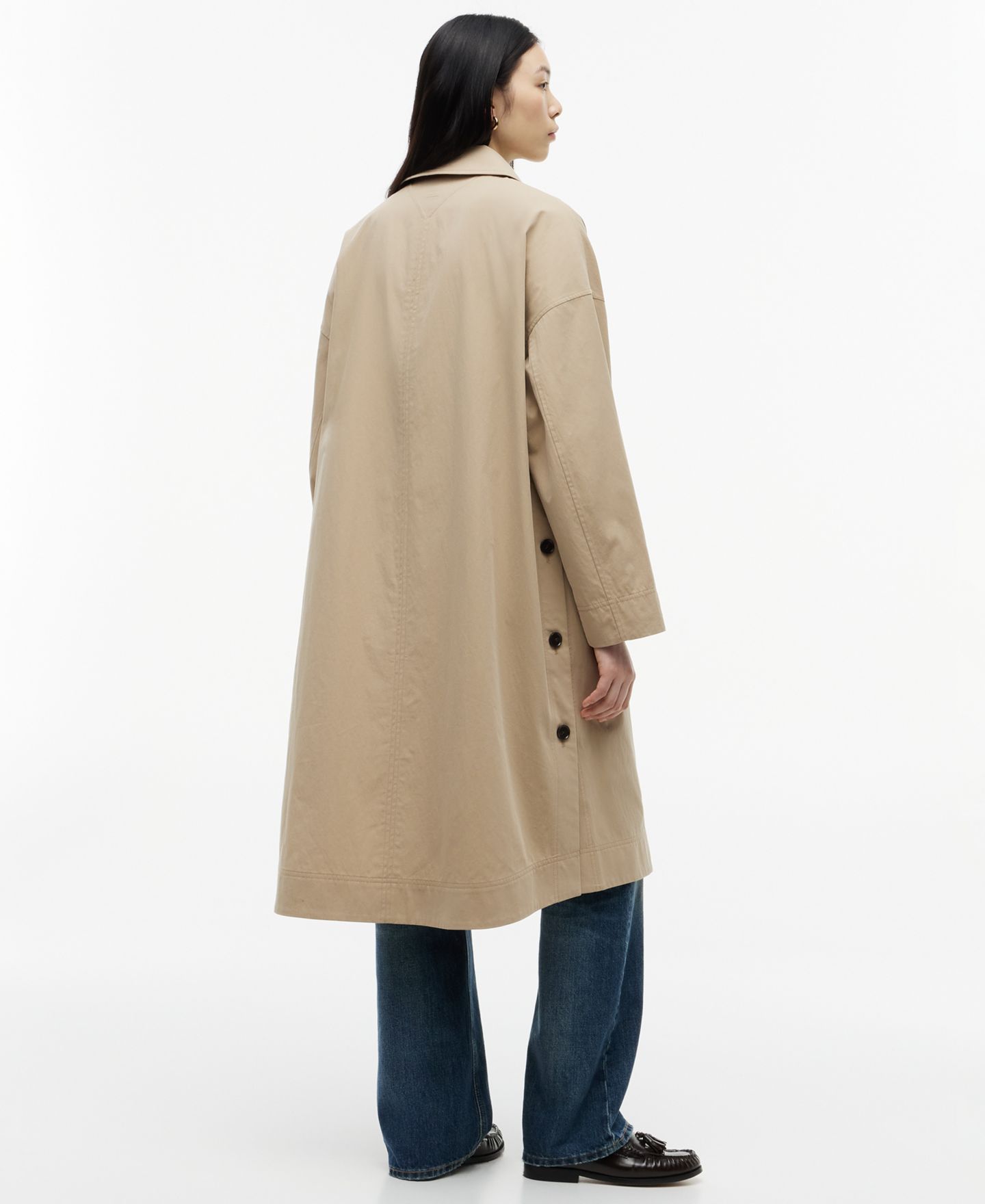 Женское пальто Tommy Hilfiger Cotton Button-Front, цвет: Верблюжий — фото 4