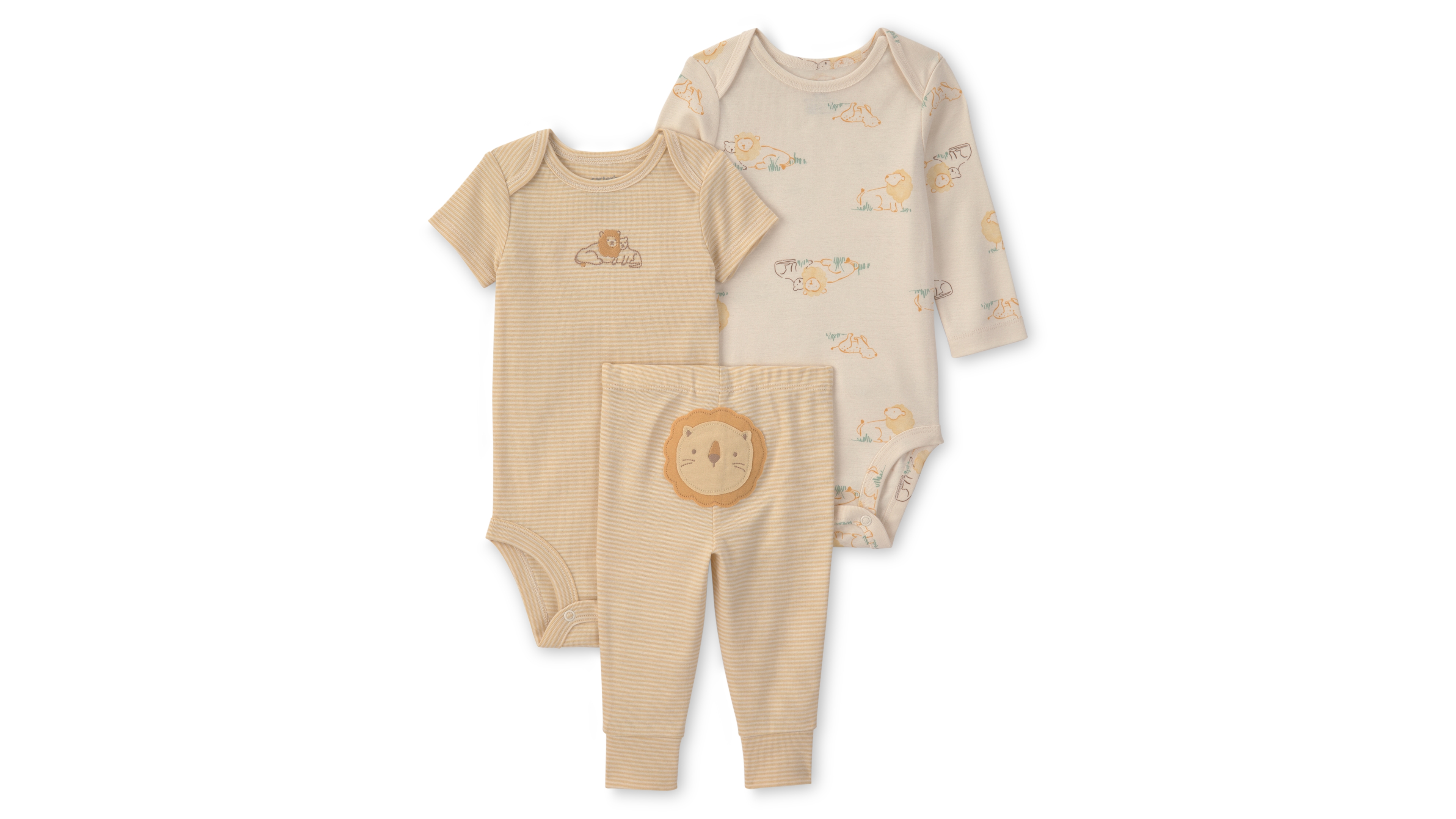 Carter's Baby Girl's or Boy's Lion Bodysuit & Pant 3-Piece Set