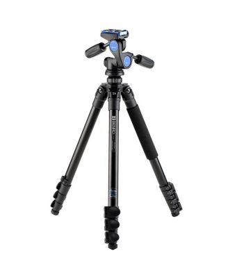 Adventure 4-Section Aluminum Tripod with HD2A 3-Way Pan/Tilt Head