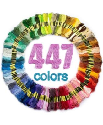 447 Colors Embroidery Thread Floss Skeins Cotton String Bracelet Yarn
