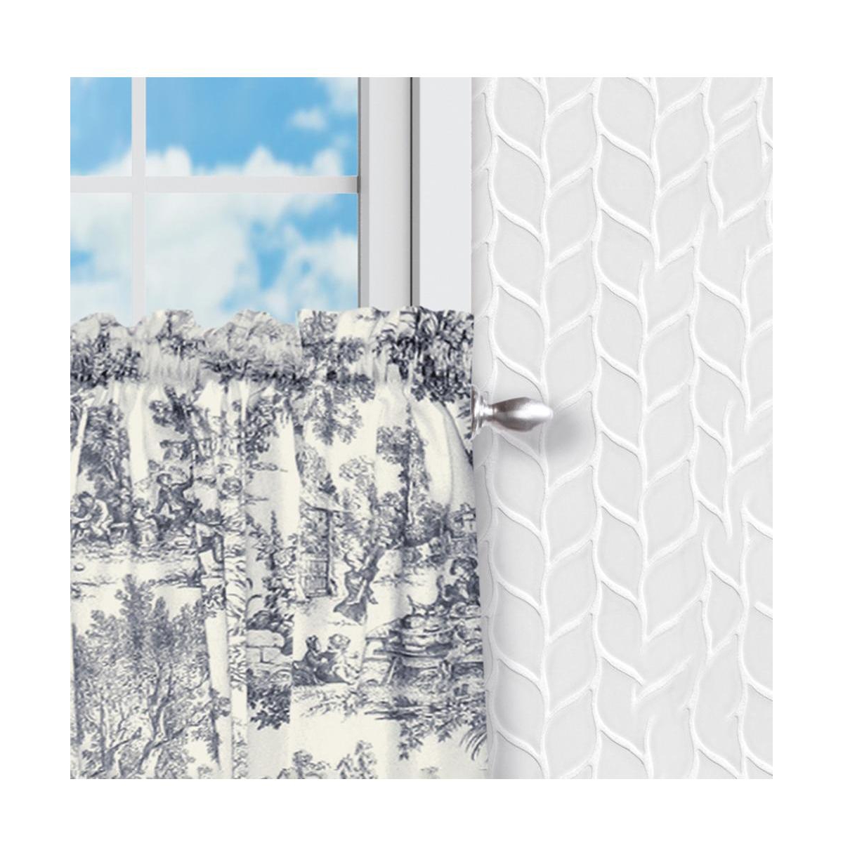 Skl Home Ellis Curtain Victoria Park Toile Design Printed Room Darkening 2-Piece Window Rod Pocket Pair