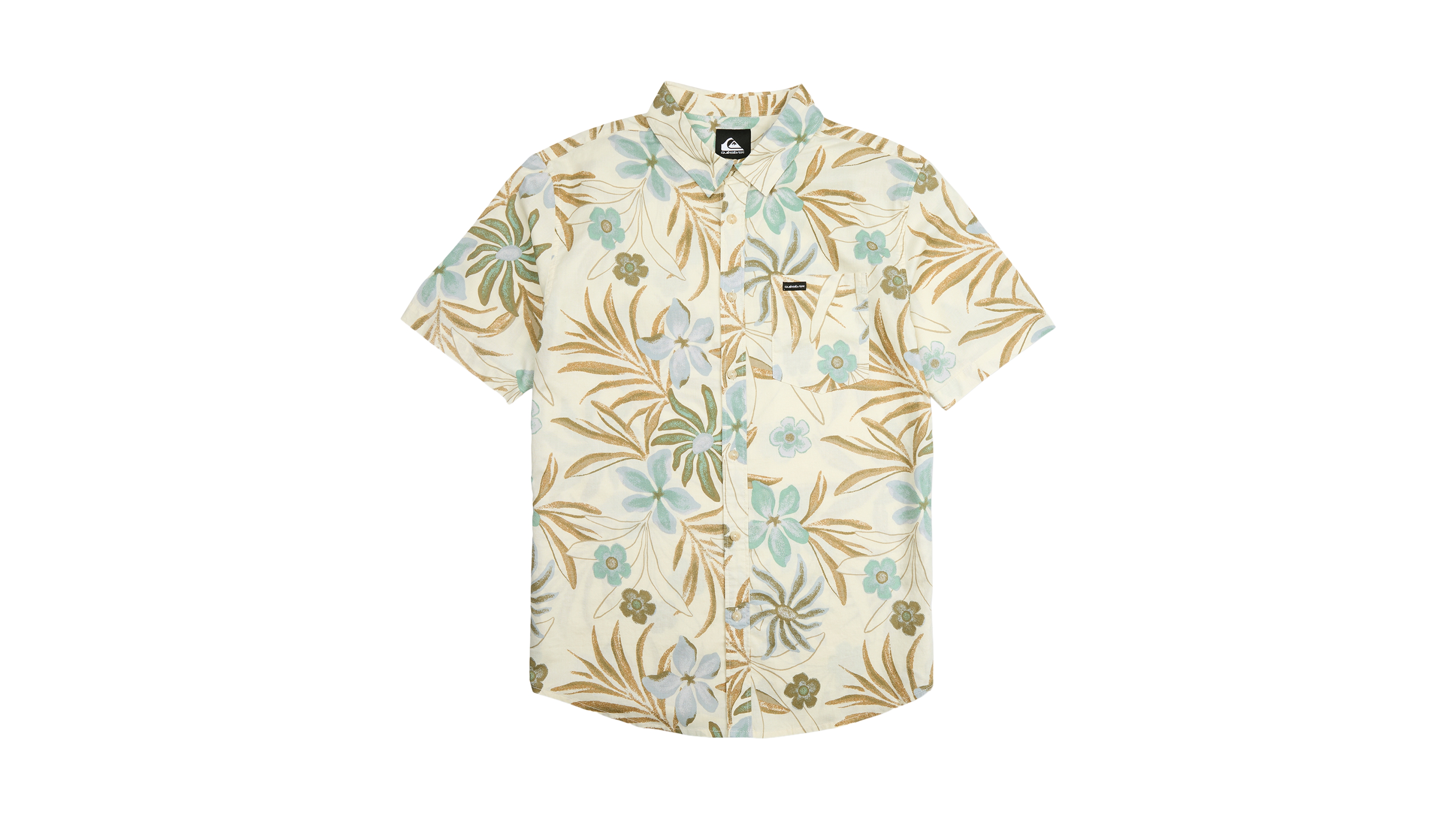 Quiksilver Men's Printed Classic-Fit Short-Sleeve Shirt