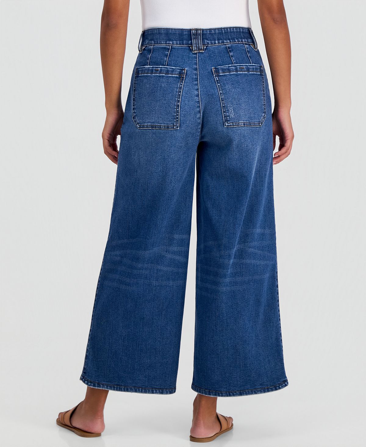 Democracy Petite AbSolution Skyrise Crop Wide-Leg Jeans view 3 — MAYCSS fashion products