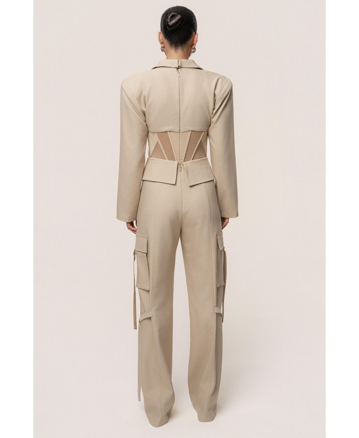 Женские брюки JLUXLABEL Downtown Cargo Pant, цвет: Серо-бежевый — фото 11