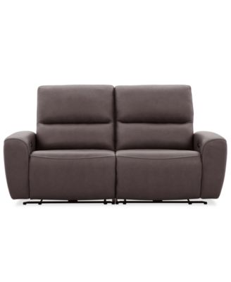 Symond 2-Piece Leather 2 Power Motion Sofa